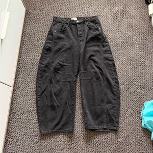 We The Free Barrel Jeans (High-Waisted) - Black